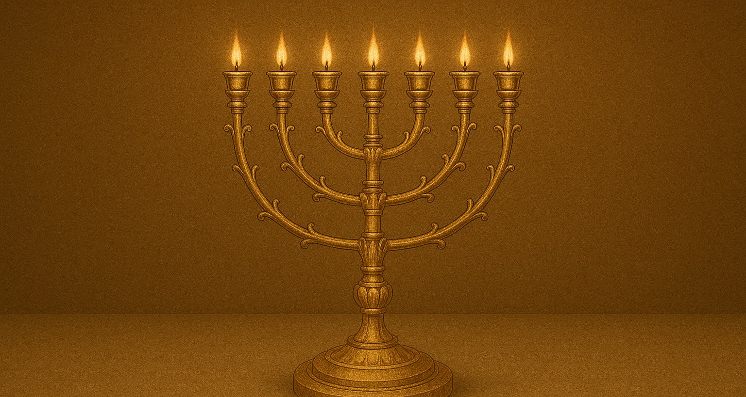 Reconstrucción visual de los candelabros de oro