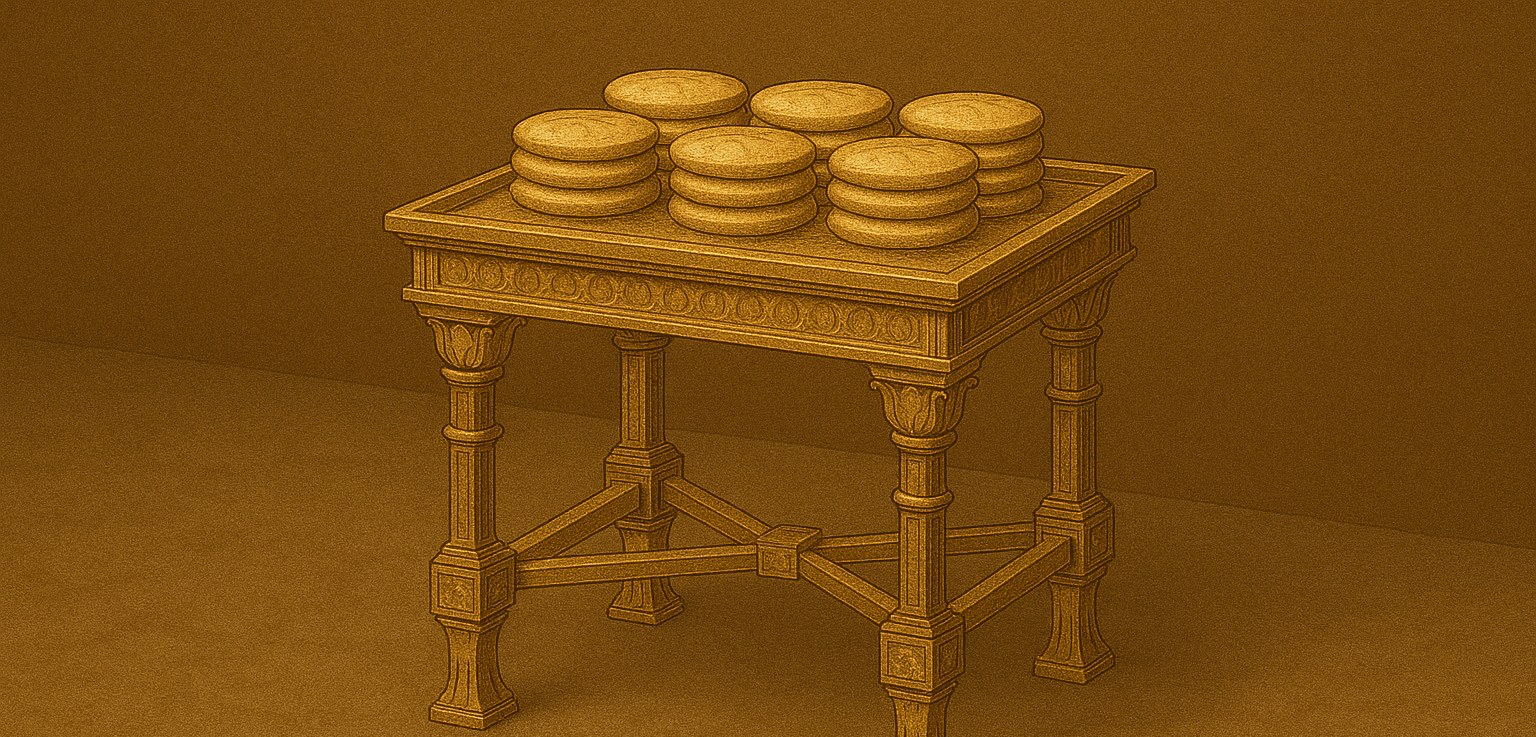Reconstrucción visual de una mesa para el pan de la Presencia